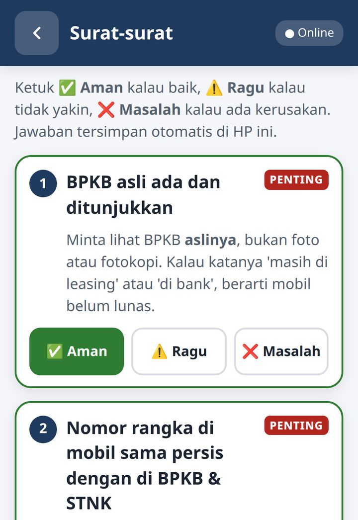 Mulai dari surat-surat